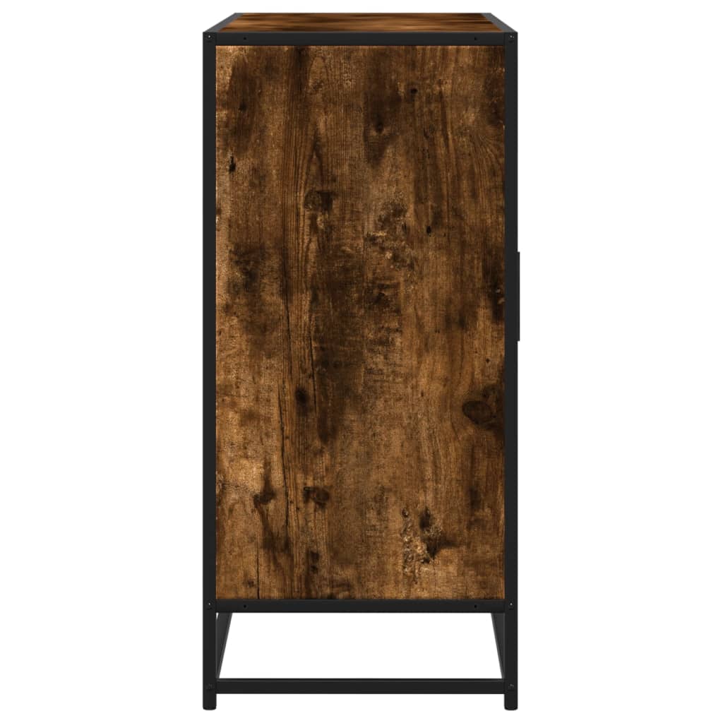 Credenza Rovere Fumo 92x35x76 cm in Legno Multistrato - homemem39