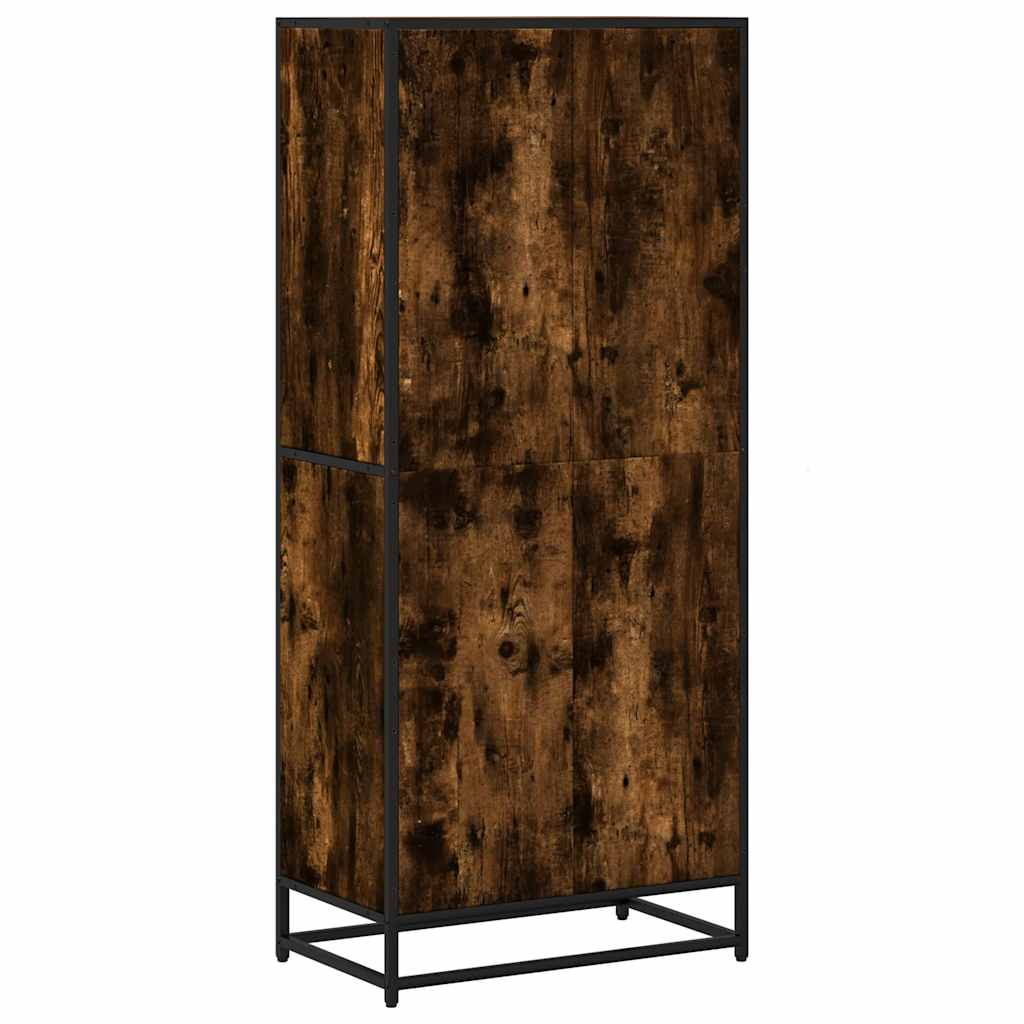 Libreria Rovere Fumo 60x35x139 cm in Truciolato | homemem39