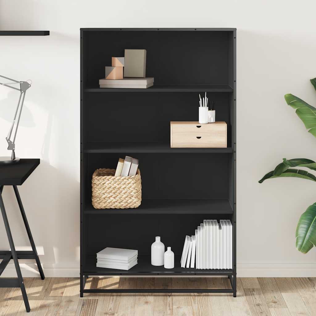 Libreria Nera 80,5x35x139 cm in Truciolato | homemem39