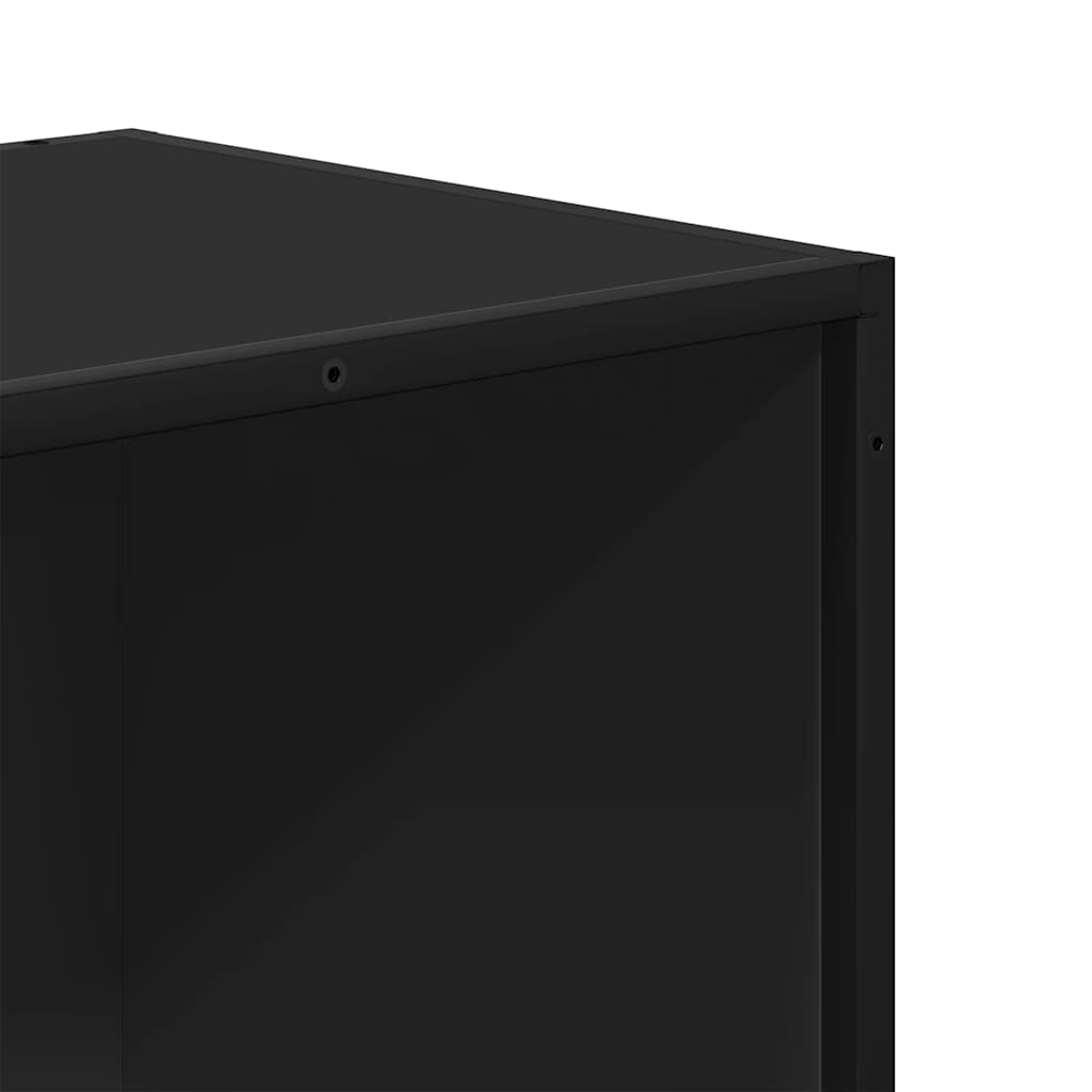 Libreria Nera 60x35x170,5 cm in Truciolato