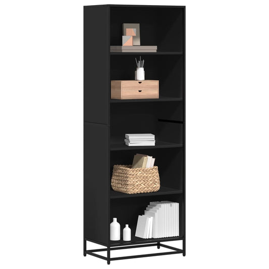 Libreria Nera 60x35x170,5 cm in Truciolato | homemem39