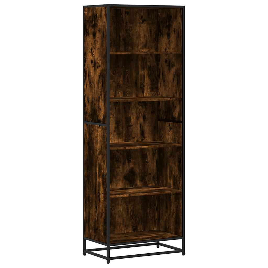 Libreria Rovere Fumo 60x35x170,5 cm in Truciolato