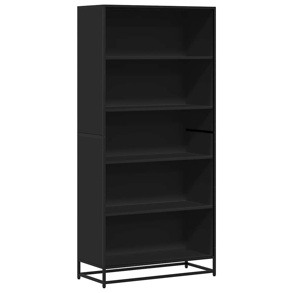 Libreria Nera 80,5x35x170,5 cm in Truciolato | homemem39