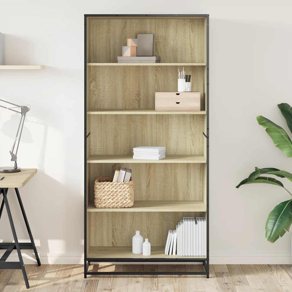 Libreria Rovere Sonoma 80,5x35x170,5 cm in Truciolato | homemem39