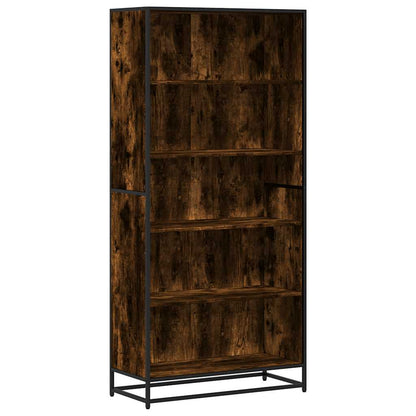 Libreria Rovere Fumo 80,5x35x170,5 cm in Truciolato