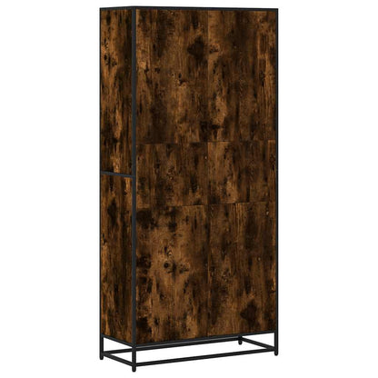 Libreria Rovere Fumo 80,5x35x170,5 cm in Truciolato