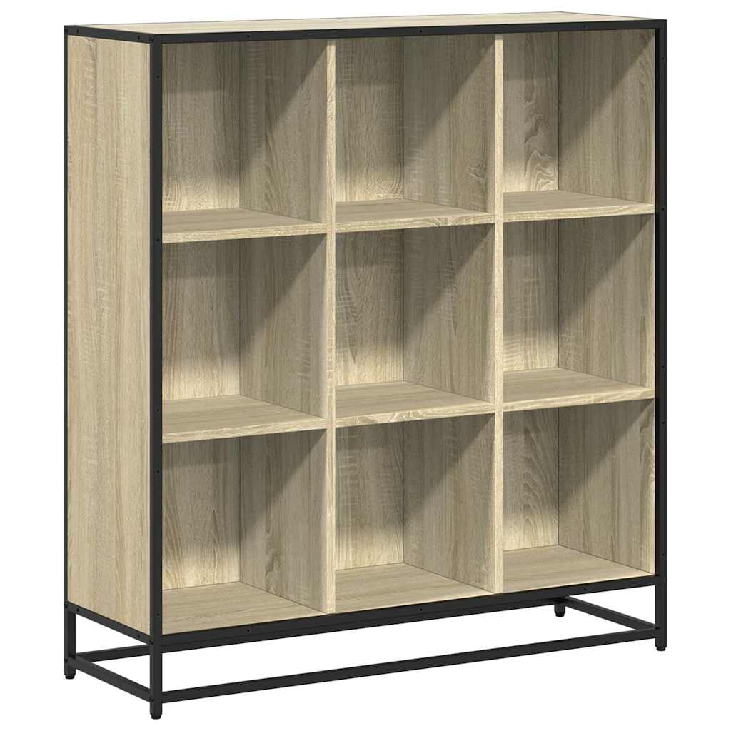 Libreria Rovere Sonoma 97,5x33x107,5 cm Multistrato e Metallo | homemem39