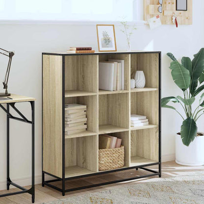 Libreria Rovere Sonoma 97,5x33x107,5 cm Multistrato e Metallo | homemem39
