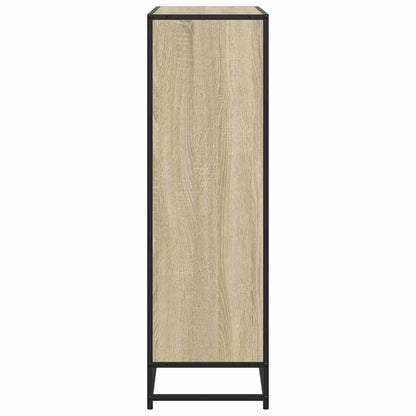 Libreria Rovere Sonoma 97,5x33x107,5 cm Multistrato e Metallo