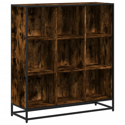 Libreria Rovere Fumo 97,5x33x107,5 cm Legno Multistrato&Metallo | homemem39