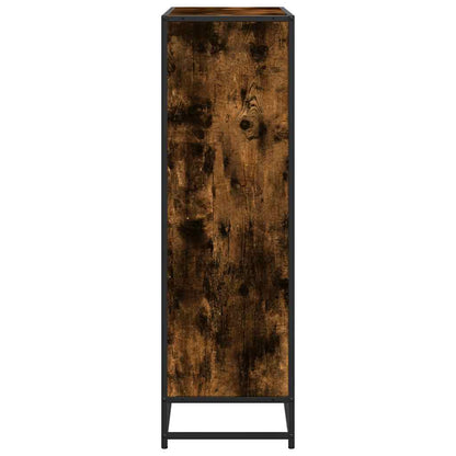Libreria Rovere Fumo 97,5x33x107,5 cm Legno Multistrato&Metallo | homemem39