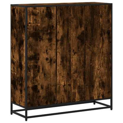 Libreria Rovere Fumo 97,5x33x107,5 cm Legno Multistrato&Metallo | homemem39