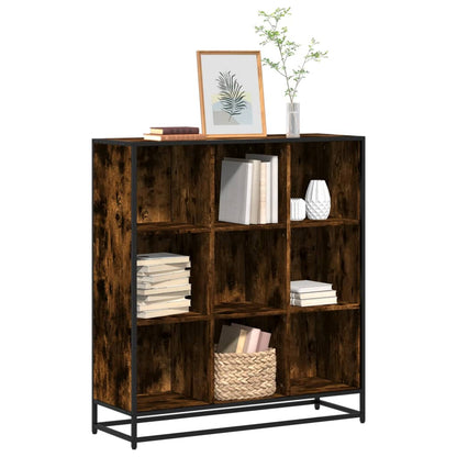 Libreria Rovere Fumo 97,5x33x107,5 cm Legno Multistrato&Metallo | homemem39