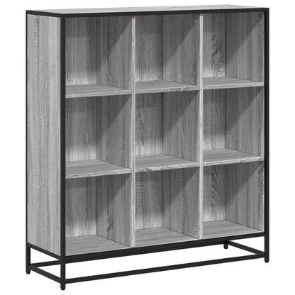 Libreria Grigio Sonoma 97,5x33x107,5 cm Multistrato e Metallo | homemem39
