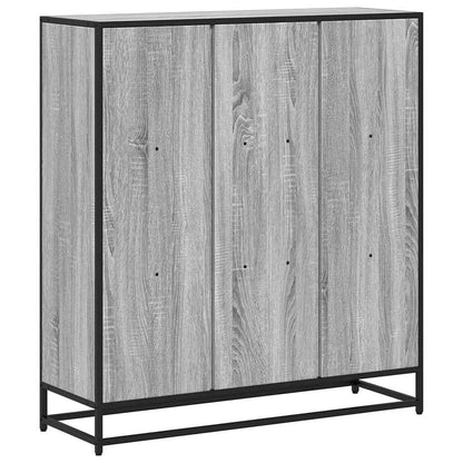 Libreria Grigio Sonoma 97,5x33x107,5 cm Multistrato e Metallo | homemem39