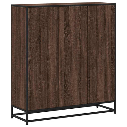 Libreria Rovere Marrone 97,5x33x107,5 cm Multistrato e Metallo