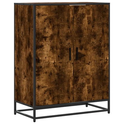 Scarpiera Rovere Fumo 75x38x97,5 cm Legno Multistrato Metallo | homemem39