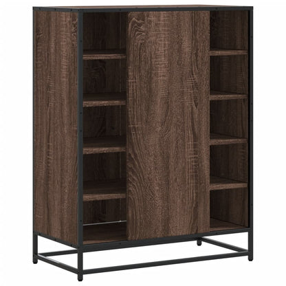 Scarpiera Rovere Marrone 75x38x97,5cm Legno Multistrato Metallo | homemem39
