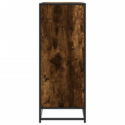 Scarpiera Rovere Fumo 75x38x97,5 cm Legno Multistrato Metallo | homemem39