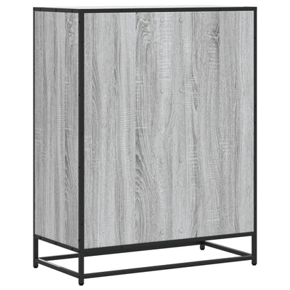 Scarpiera Grigio Sonoma 75x38x97,5 cm Legno Multistrato Metallo | homemem39
