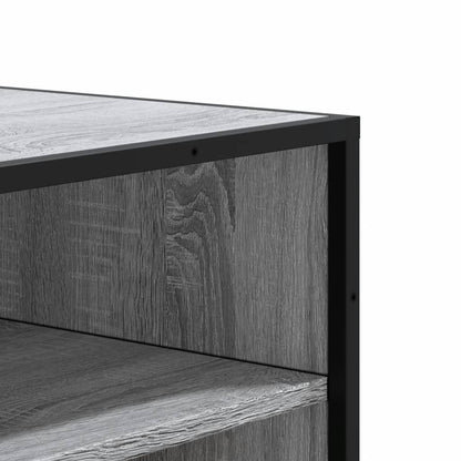 Scarpiera Grigio Sonoma 75x38x97,5 cm Legno Multistrato Metallo | homemem39