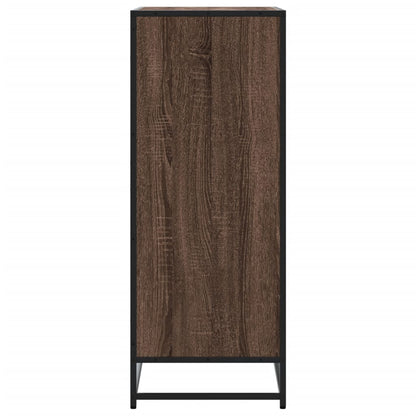 Scarpiera Rovere Marrone 75x38x97,5cm Legno Multistrato Metallo