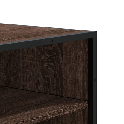 Scarpiera Rovere Marrone 75x38x97,5cm Legno Multistrato Metallo