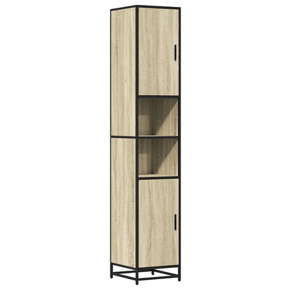 Mobile da Bagno Sonoma 35x37,5x188,5 cm in Truciolato e Metallo