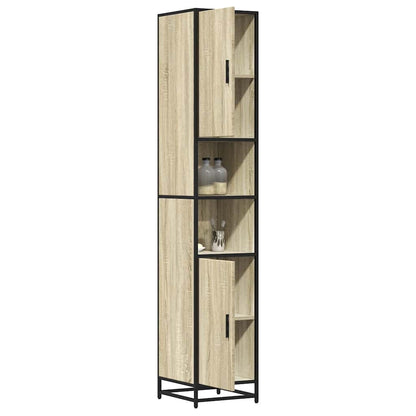 Mobile da Bagno Sonoma 35x37,5x188,5 cm in Truciolato e Metallo