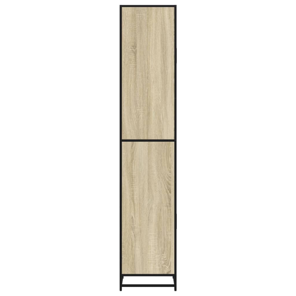 Mobile da Bagno Sonoma 35x37,5x188,5 cm in Truciolato e Metallo | homemem39