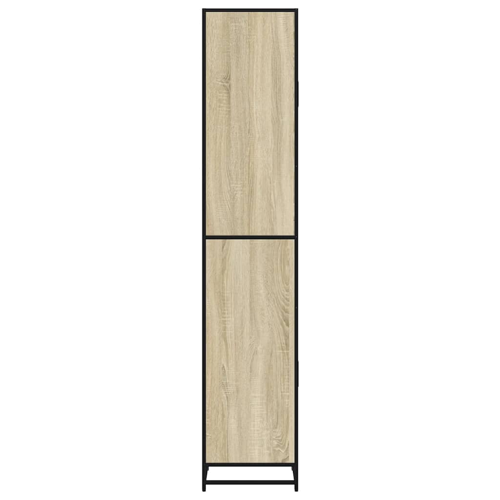 Mobile da Bagno Sonoma 35x37,5x188,5 cm in Truciolato e Metallo
