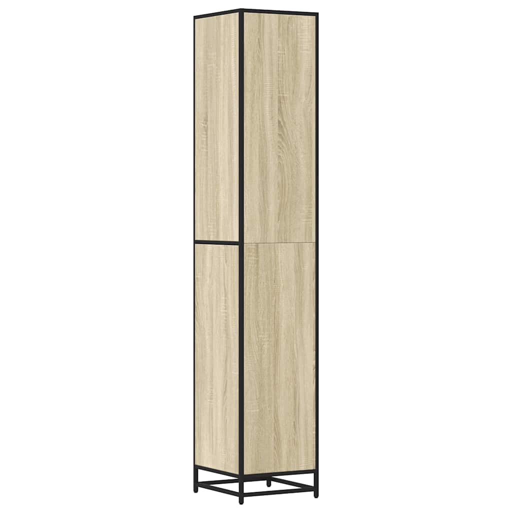 Mobile da Bagno Sonoma 35x37,5x188,5 cm in Truciolato e Metallo