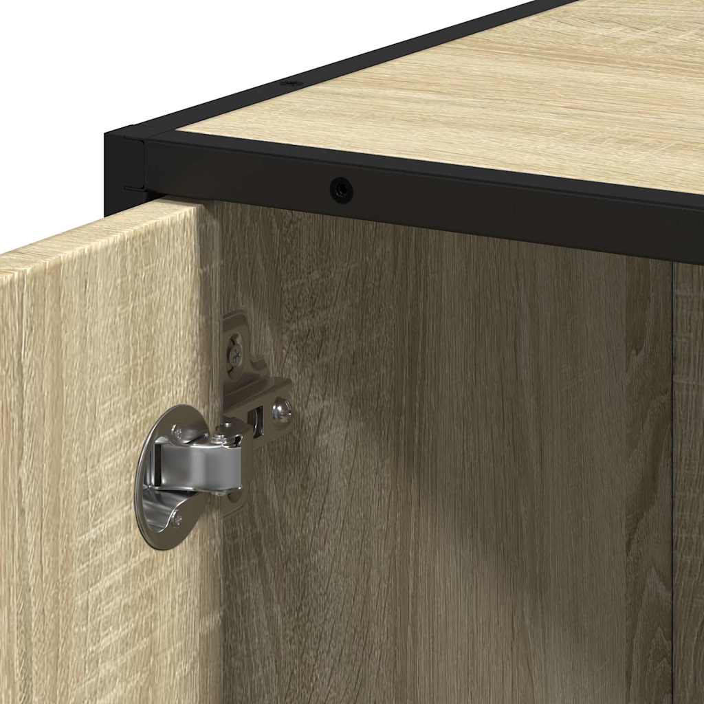 Mobile da Bagno Sonoma 35x37,5x188,5 cm in Truciolato e Metallo