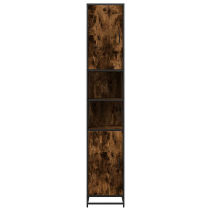 Mobile da Bagno Fumo 35x37,5x188,5 cm in Truciolato e Metallo | homemem39