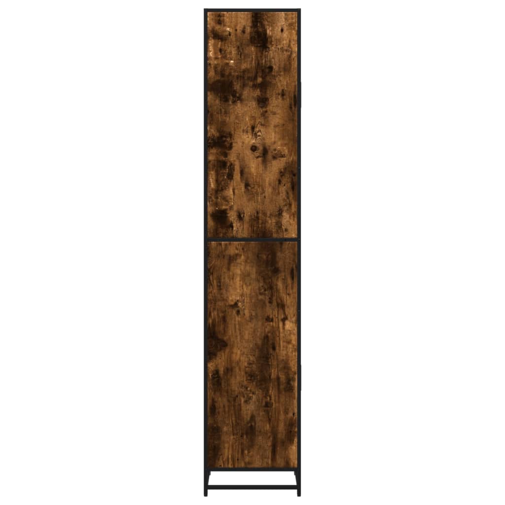 Mobile da Bagno Fumo 35x37,5x188,5 cm in Truciolato e Metallo