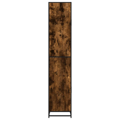 Mobile da Bagno Fumo 35x37,5x188,5 cm in Truciolato e Metallo