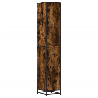 Mobile da Bagno Fumo 35x37,5x188,5 cm in Truciolato e Metallo | homemem39