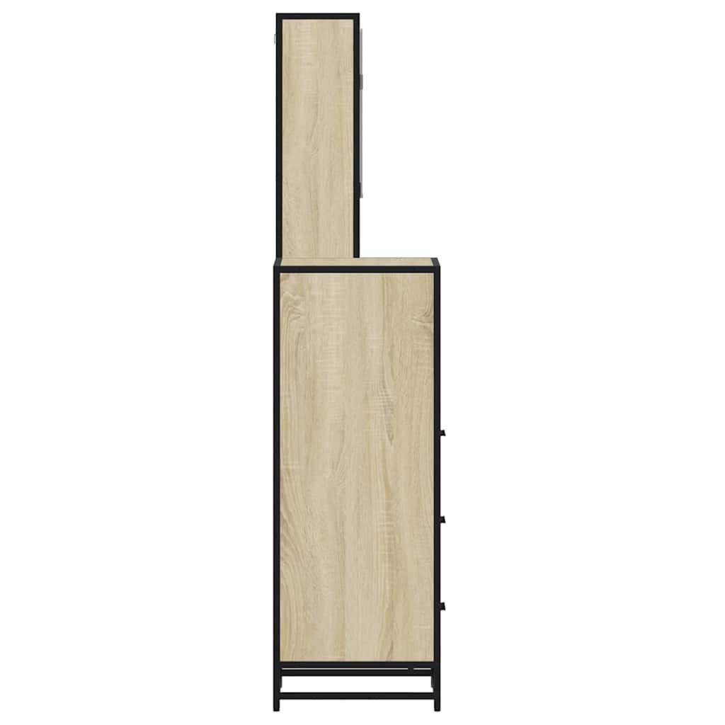 Set Mobili da Bagno 3 pz Rovere Sonoma in Legno Multistrato | homemem39