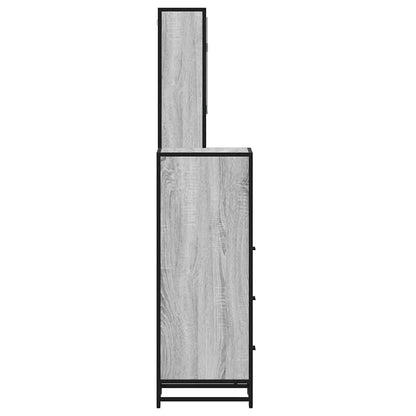 Set Mobili da Bagno 3 pz Grigio Sonoma in Legno Multistrato | homemem39