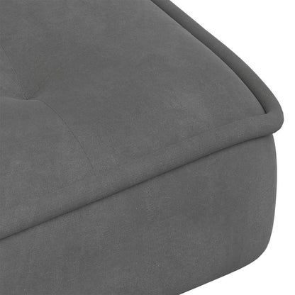 Sedia Relax 64x74x84 cm Grigio Scuro in Velluto
