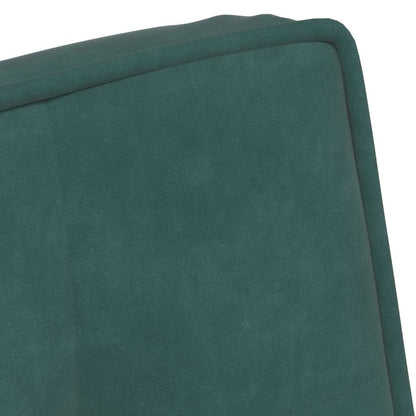 Sedia Relax 64x74x84 cm Verde Scuro in Velluto - homemem39
