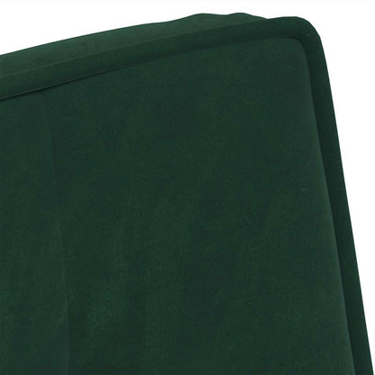 Sedia Relax 64x74x84 cm Verde Scuro in Velluto