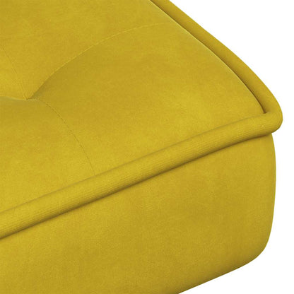 Poltrona Relax 64x74x84 cm Gialla in Velluto