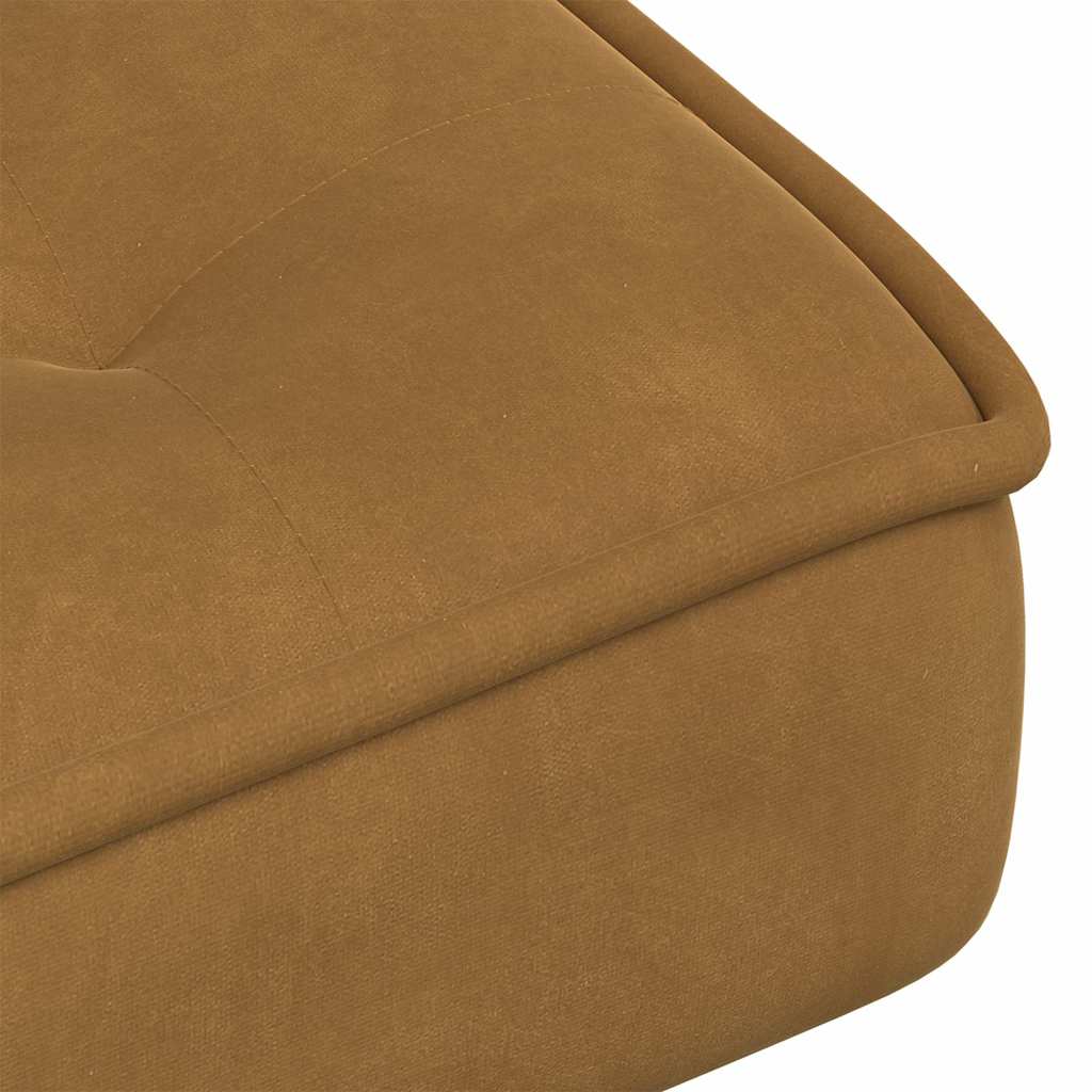 Poltrona Relax 64x74x84 cm Marrone in Velluto