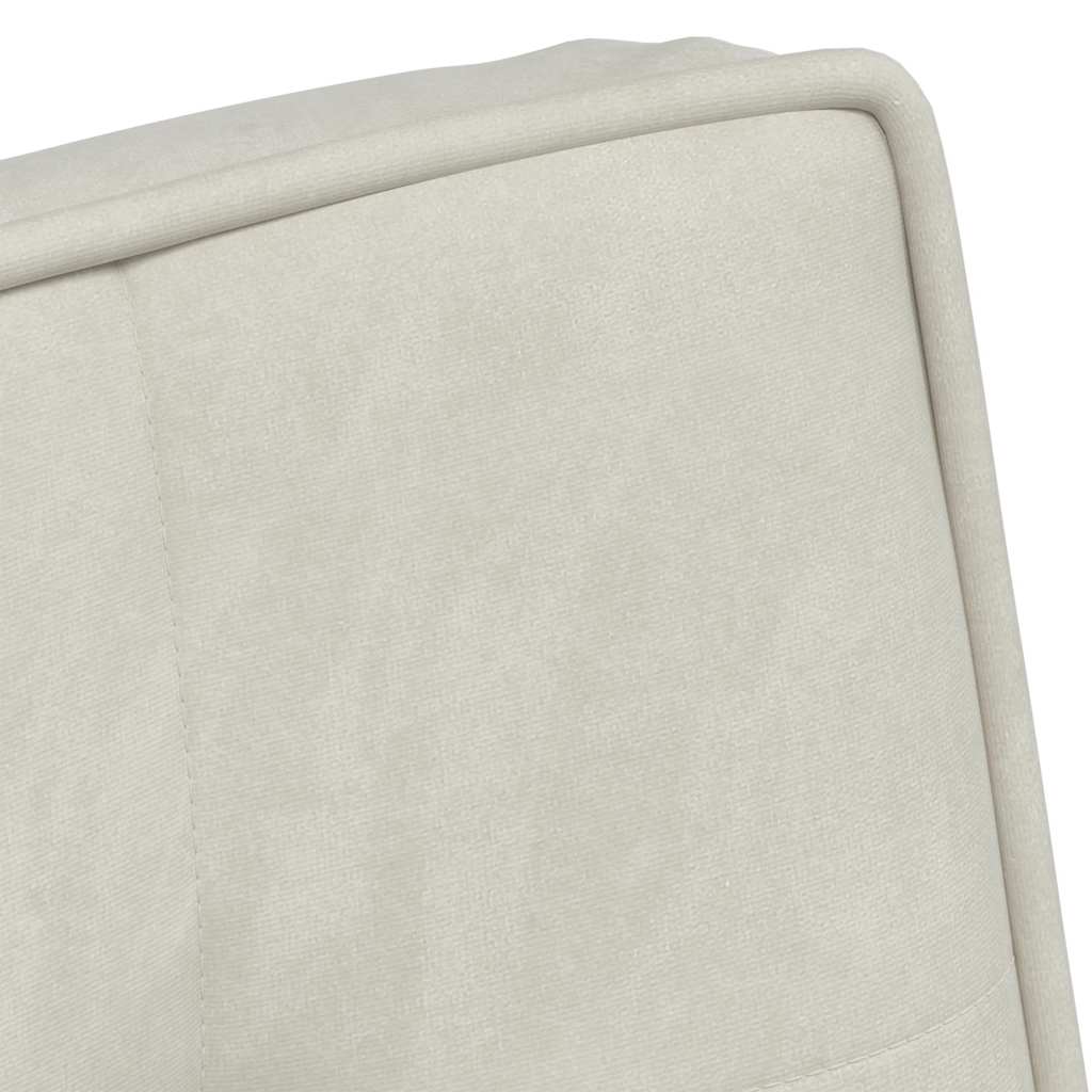 Poltrona Relax 64x74x84 cm Crema in Velluto