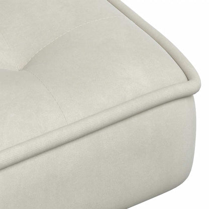 Poltrona Relax 64x74x84 cm Crema in Velluto