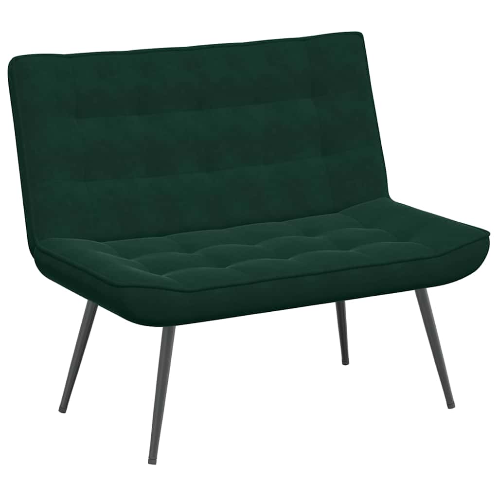 Panca Verde Scuro 110x74x84 cm in Velluto