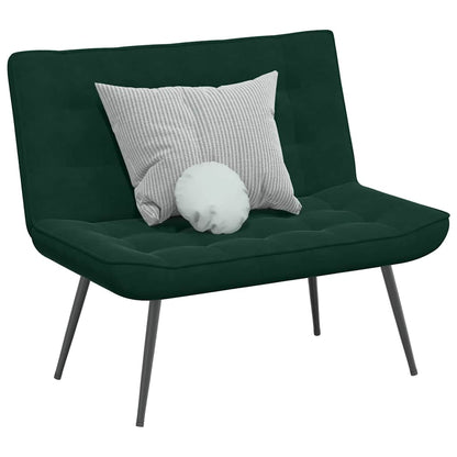 Panca Verde Scuro 110x74x84 cm in Velluto