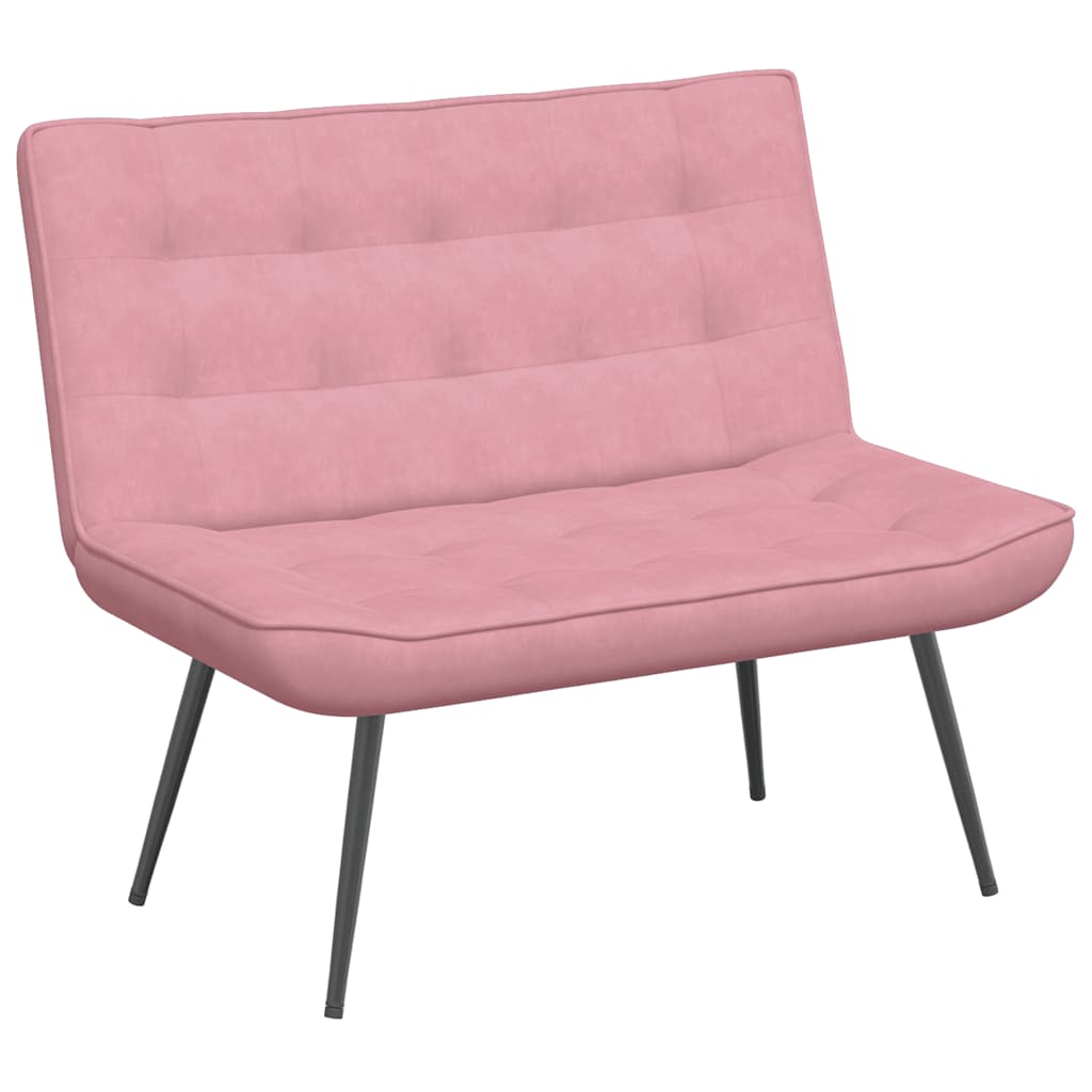 Panca Rosa 110x74x84 cm in Velluto