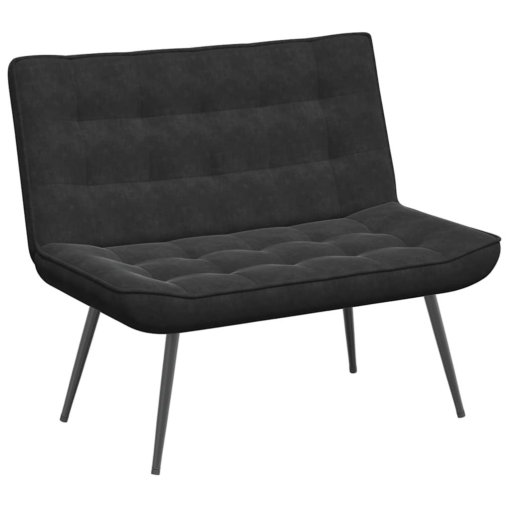 Panca Nera 110x74x84 cm in Velluto | homemem39